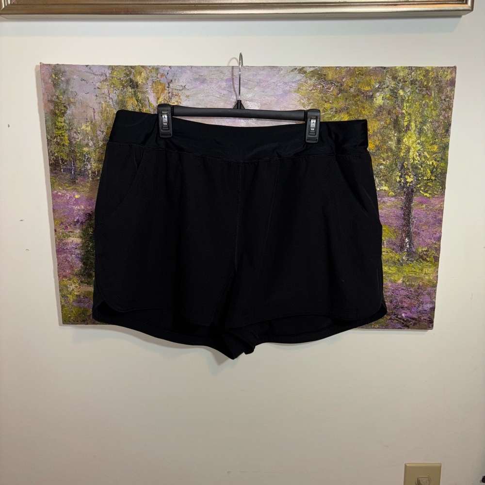 LANDS’END Women's Black Shorts size 20W - Picture 1 of 5